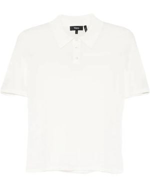 Theory Short-Sleeve Polo Shirt - White
