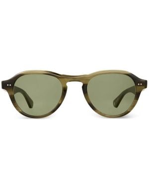 Garrett Leight Mcnally Round-Frame Sunglasses - Green