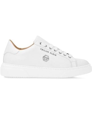 Philipp Plein Hexagon-Logo Trainers - White