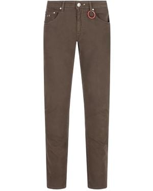 Sartoria Tramarossa Leonardo Logo-patch Jeans - Brown