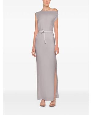 Norma Kamali Drop Shoulder Long Dress - Grey