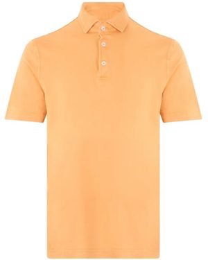 Fedeli Short-Sleeve Polo Shirt - Orange