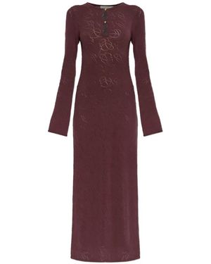 By Malene Birger Beatriz Cut-Out Detail Maxi Dress - Purple