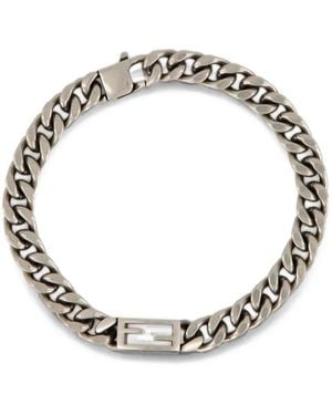 Fendi Tube Chain Bracelet - Metallic