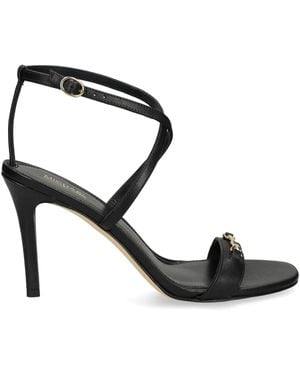 MICHAEL Michael Kors 90Mm Logo-Plaque Sandals - Black