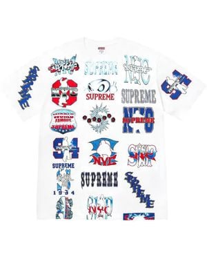 Supreme Flash Graphic-Print T-Shirt - White
