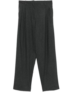 Alysi Pleated Trousers - Grey