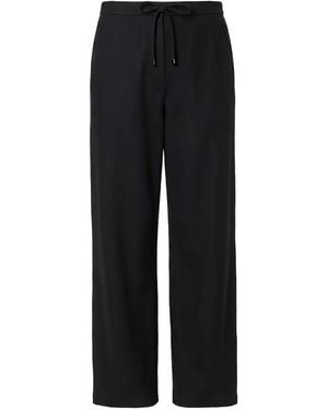 Max Mara Drawstring Straight-Leg Pants - Black