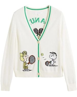 Chinti & Parker X Snoopy Peanuts Cardigan - White