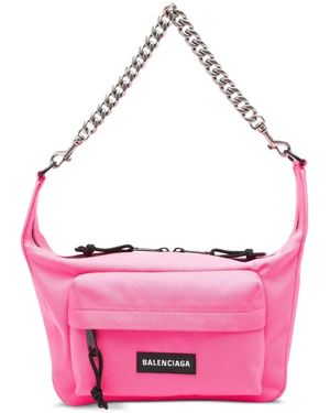 Balenciaga Medium Raver Chain-Link Shoulder Bag - Pink