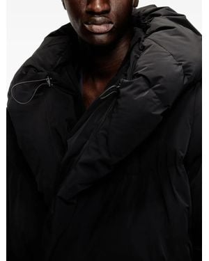 DIESEL Hooded Down Jacket - Black