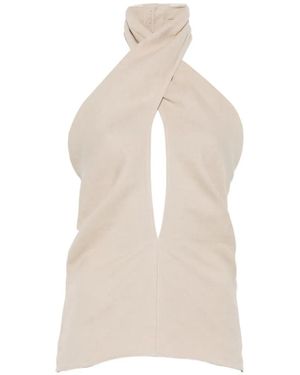 Magda Butrym Halterneck Blouse - White