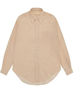 Fortela Chemise À Carreaux - Natural