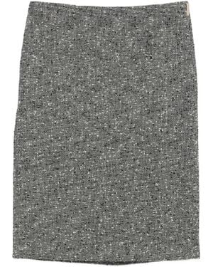 Gucci Minirock Aus Wolle - Grau