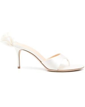 Magda Butrym Flower-Detail Thong Sandals - White