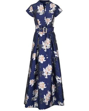 Sachin & Babi フローラル マキシドレス - ブルー