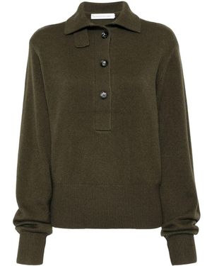 Christopher Esber Cashmere Polo Jumper - Green