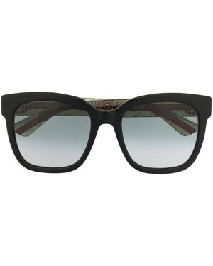 Gucci グラデーション スクエアサングラス - ブラック