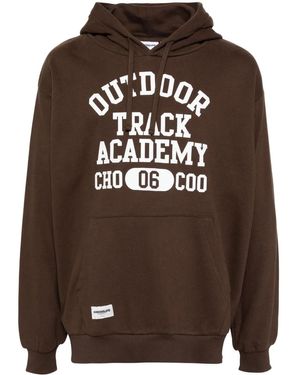 Chocoolate Graphic-Print Hoodie - Brown