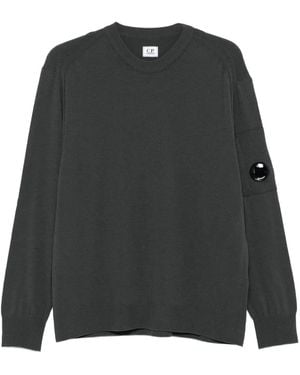 C.P. Company Pullover Mit Linsen-Detail - Schwarz