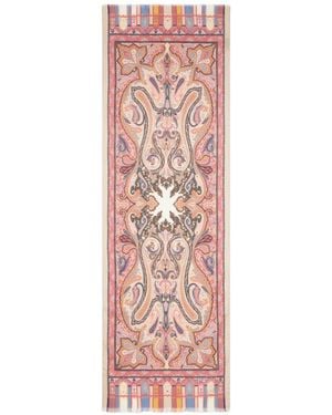 Etro Bufanda Con Motivo Paisley - Rosa