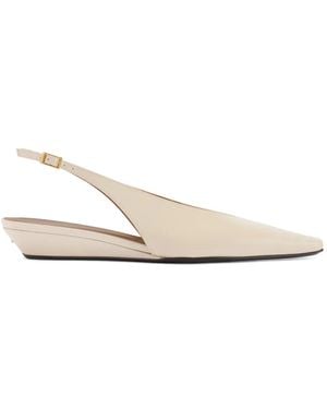 Giuseppe Zanotti Bailarinas Virginia Con Tira En La Parte Posterior - Blanco