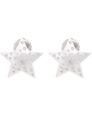 Future Fortune Pendientes Star Bright en oro blanco de 18 ct con diamantes