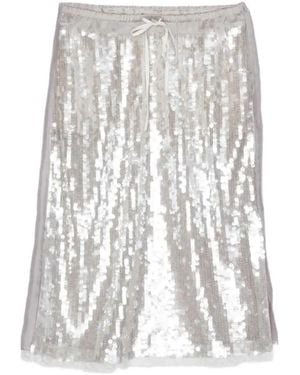3.1 Phillip Lim Sequined Midi Skirt - White