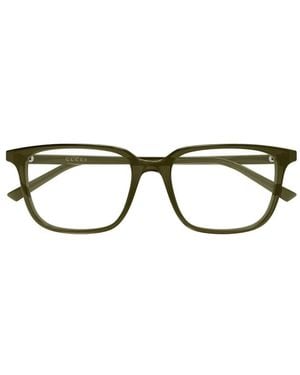 Gucci Brille Mit Eckigem Gestell - Schwarz