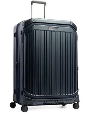 Piquadro Large Expandable Four-Wheel Suitcase - Blue