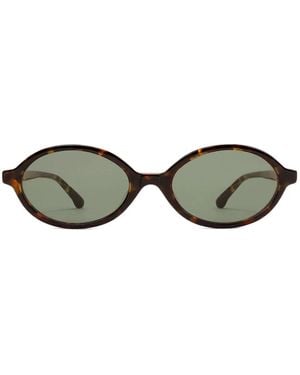 Sporty & Rich Oval-Frame Sunglasses - Green