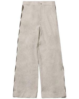 Commun's Side-Stripe Trousers - White
