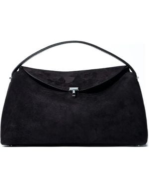 TOTEME Tas Met Handgreep En T-Slot - Zwart