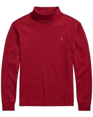 Polo Ralph Lauren Polo Pony Roll-Neck Sweater - Red