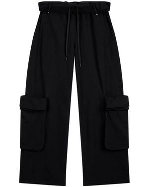 OPEN YY Rolled Waist Cargo Pants - Blue