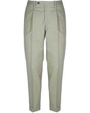 Michael Coal Pleated Tailored Pants - Gray
