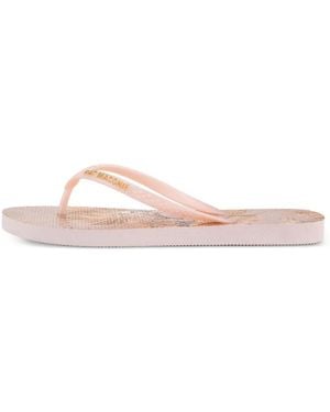 Kat Maconie Sola Leopard-Print Flip-Flops - Pink