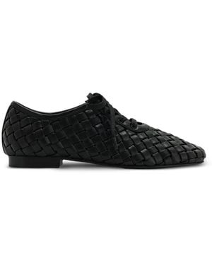 JW PEI Kayla Woven Oxford Shoes - Black