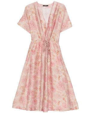 Seventy Floral-Pattern Midi Dress - Pink