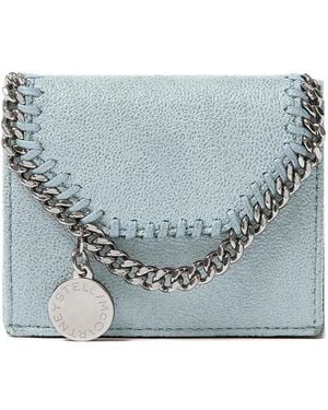 Stella McCartney Falabella Chain-Trim Wallet - Blue