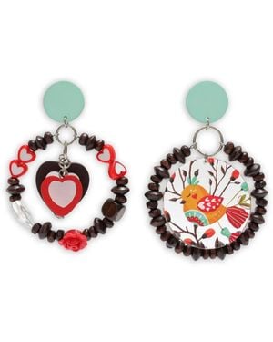 Amir Slama Round-Shape Earrings - White