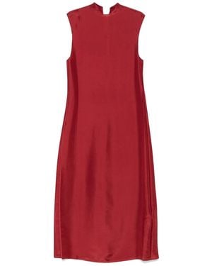 Carven Silk Midi Dress - Red
