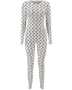 Marine Serre Tuta Intera Moon - Bianco