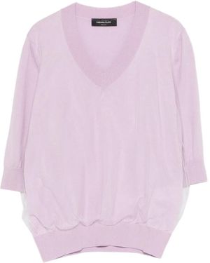 Fabiana Filippi V-Neck Top - Pink