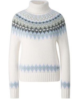 Bogner Maglione Ingrid Jacquard - Bianco
