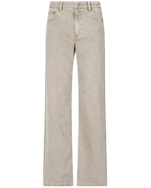MICHAEL Michael Kors Acid-Wash Wide-Leg Jeans - Grey