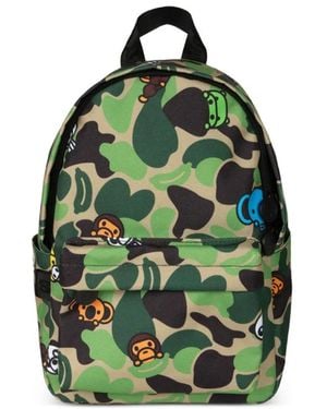 *BABY MILO® STORE BY *A BATHING APE® Small Baby Milo Camouflage-Print Backpack - Green