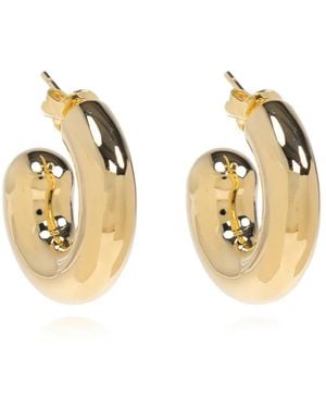 LIE STUDIO Rose Earrings - メタリック