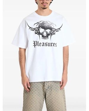 Pleasures Skull-Graphic T-Shirt - White