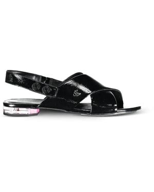 Calvin Klein Cross-Strap Sandals - Black